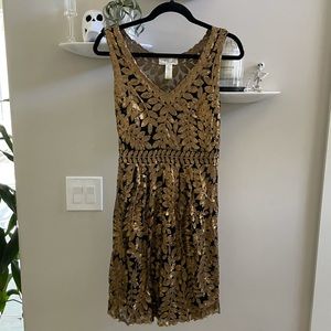 Anthropologie Project Alabama Gold Leaf Dress